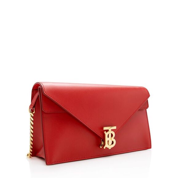 Burberry Leather TB Envelope Chain Shoulder Bag - Picture 2 of 14
